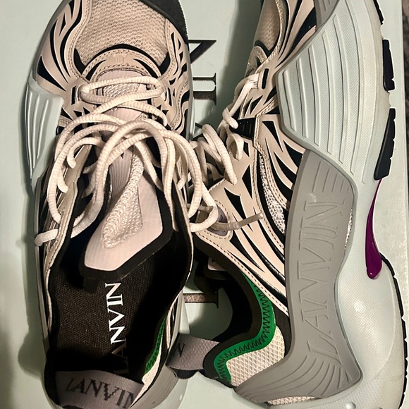 Lanvin Flash-X Sneakers Size 44 (US 11) W/ Box - Picture 3 of 8